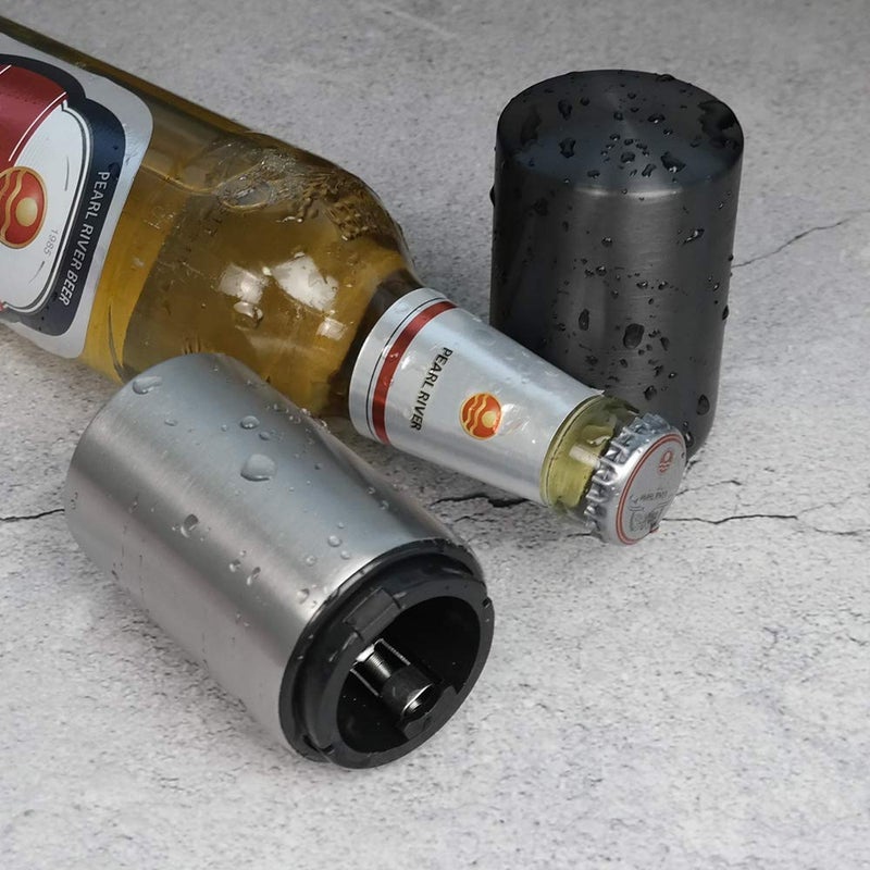 Wekioger 4 Pcs Stainless Steel Magnetic Beer Bottle Opener with Automatic Cap Catcher - Image 5